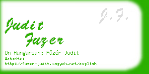 judit fuzer business card